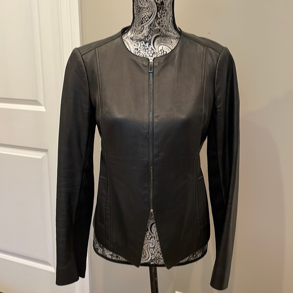 Vince Jackets & Blazers - Vince Black Lamb Leather Jacket